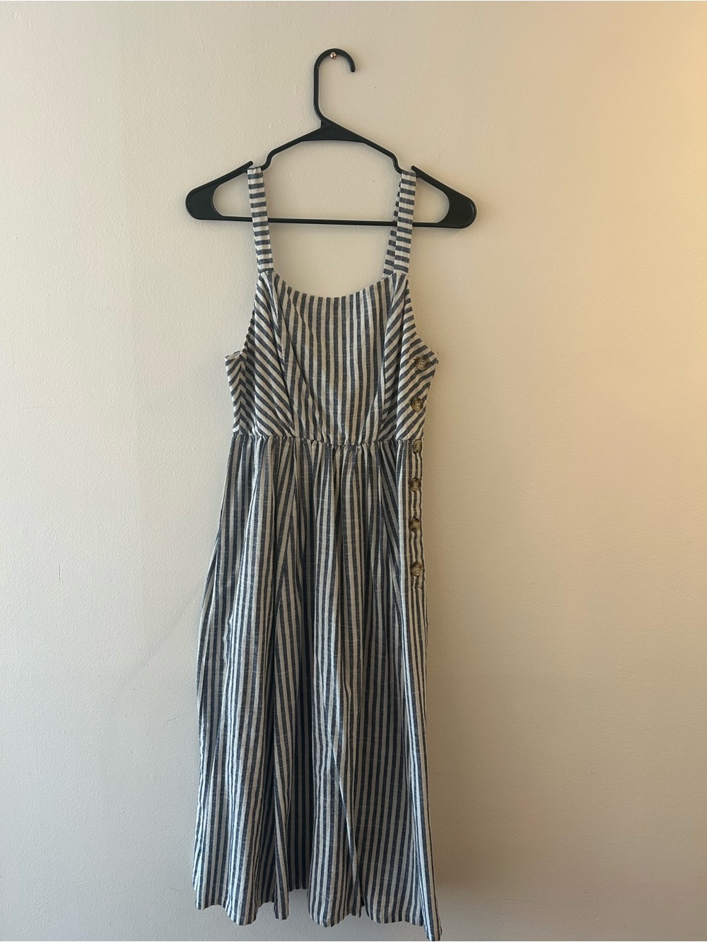 Good Luck Gem Navy and White Striped Casual Sundress